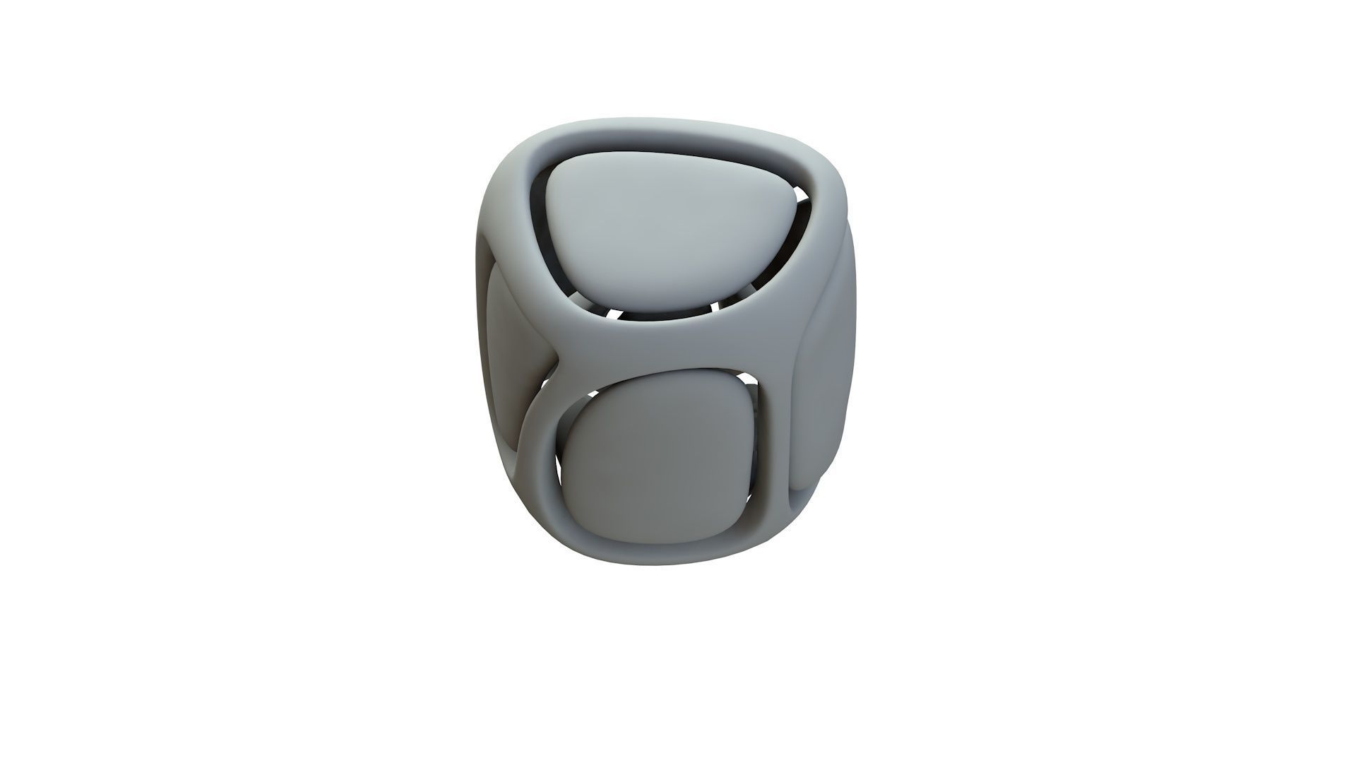 SciFi Cube Object No 67144 Low Poly Shape Low-poly 3D model_16