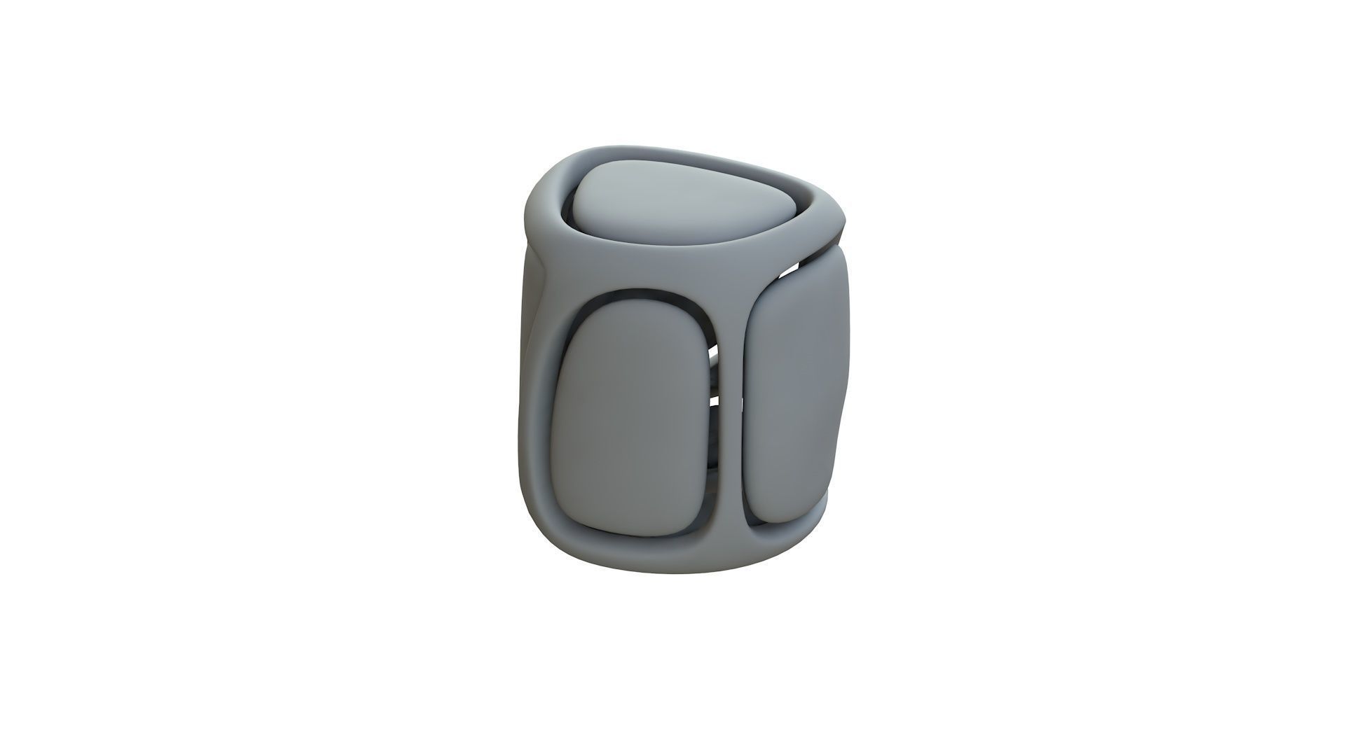 SciFi Cube Object No 67144 Low Poly Shape Low-poly 3D model_11