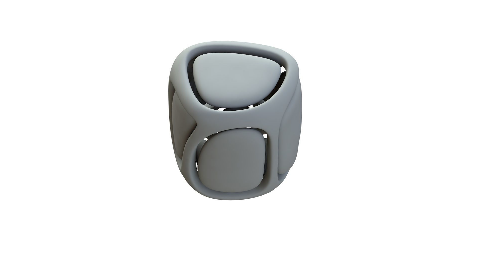 SciFi Cube Object No 67144 Low Poly Shape Low-poly 3D model_15