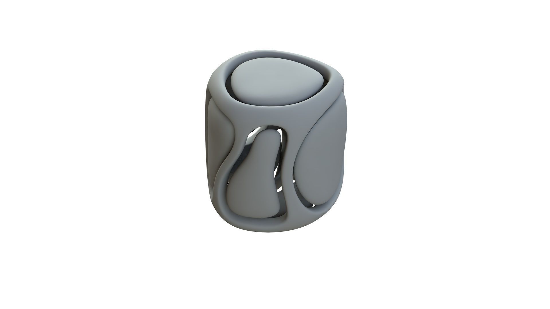 SciFi Cube Object No 66743 Low Poly Shape Low-poly 3D model_13