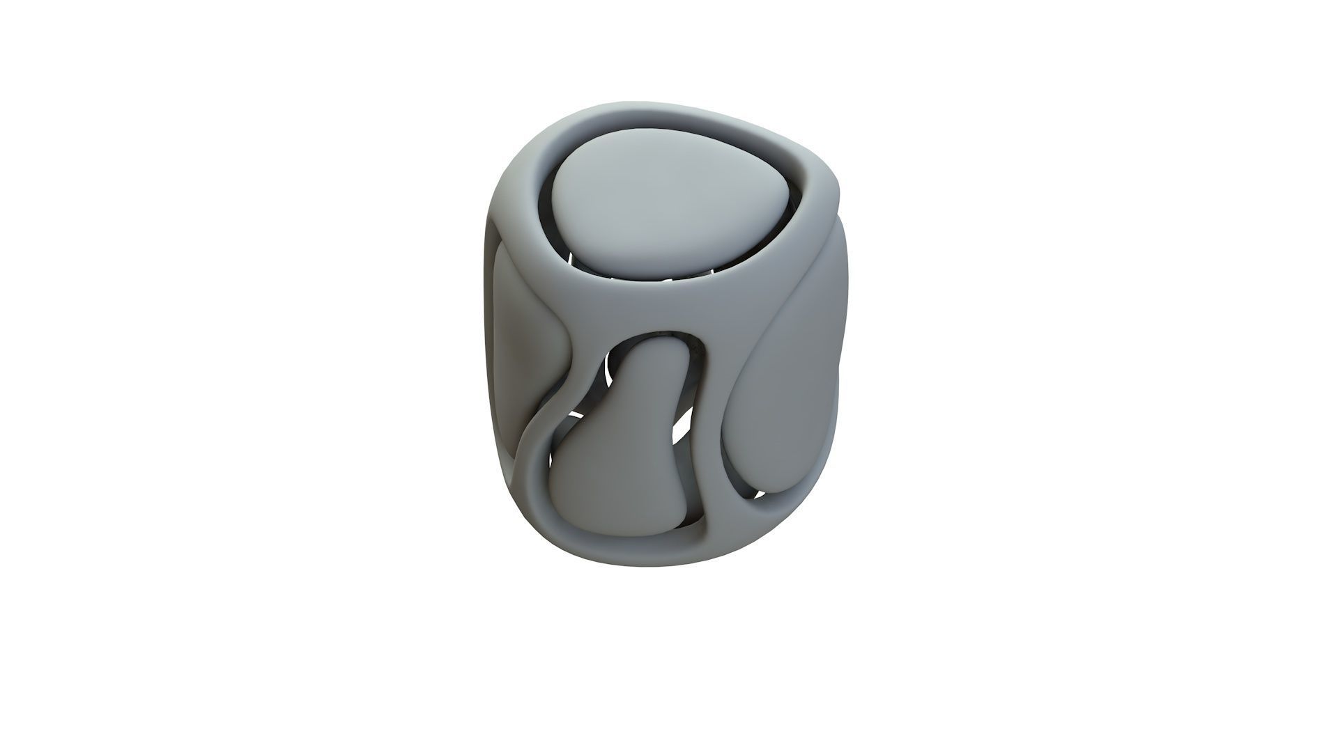 SciFi Cube Object No 66743 Low Poly Shape Low-poly 3D model_14