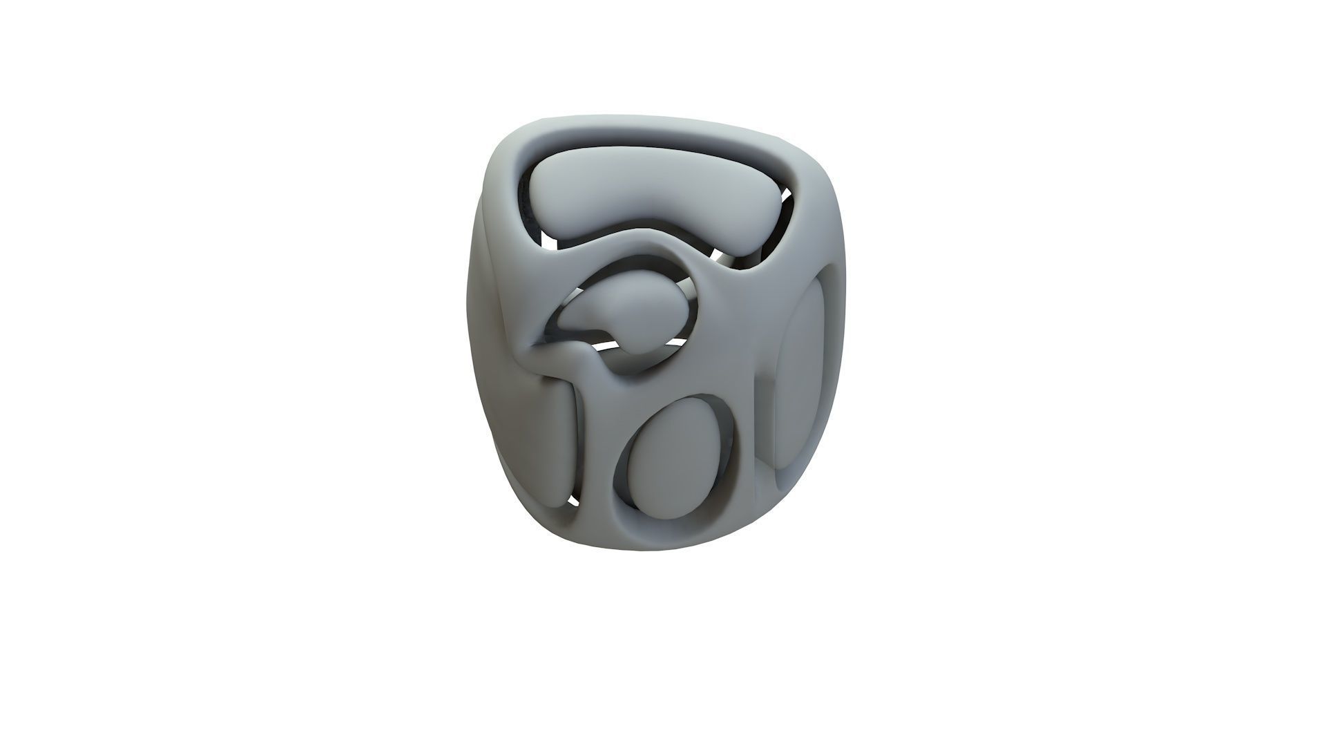 SciFi Cube Object No 66699 Low Poly Shape Low-poly 3D model_17