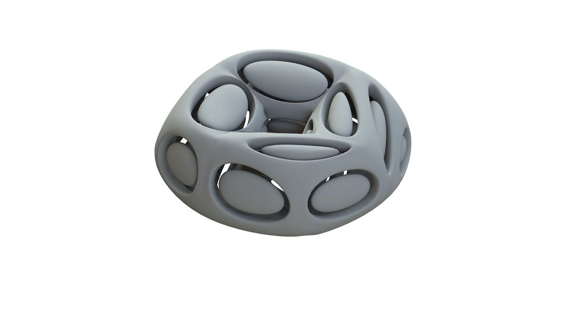 SciFi Cube Object No 66541 Low Poly Shape Low-poly 3D model_13