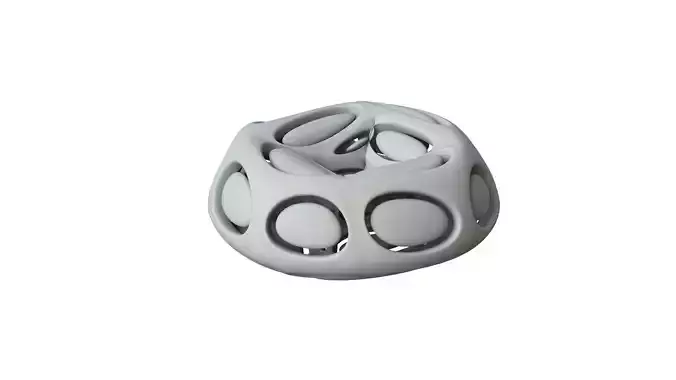 SciFi Cube Object No 66541 Low Poly Shape Low-poly 3D model