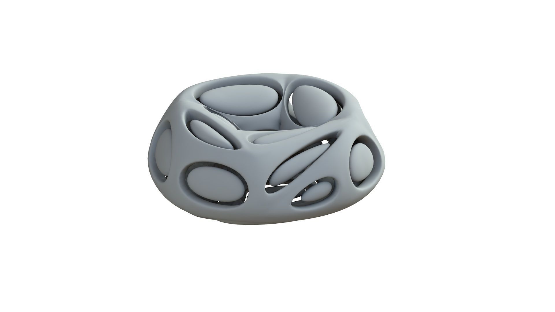 SciFi Cube Object No 66541 Low Poly Shape Low-poly 3D model_8