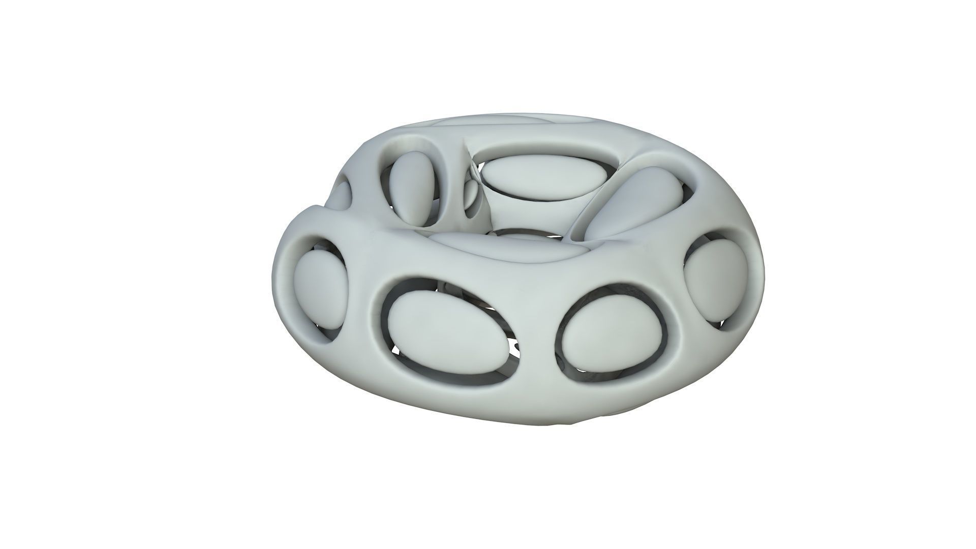 SciFi Cube Object No 66541 Low Poly Shape Low-poly 3D model_2