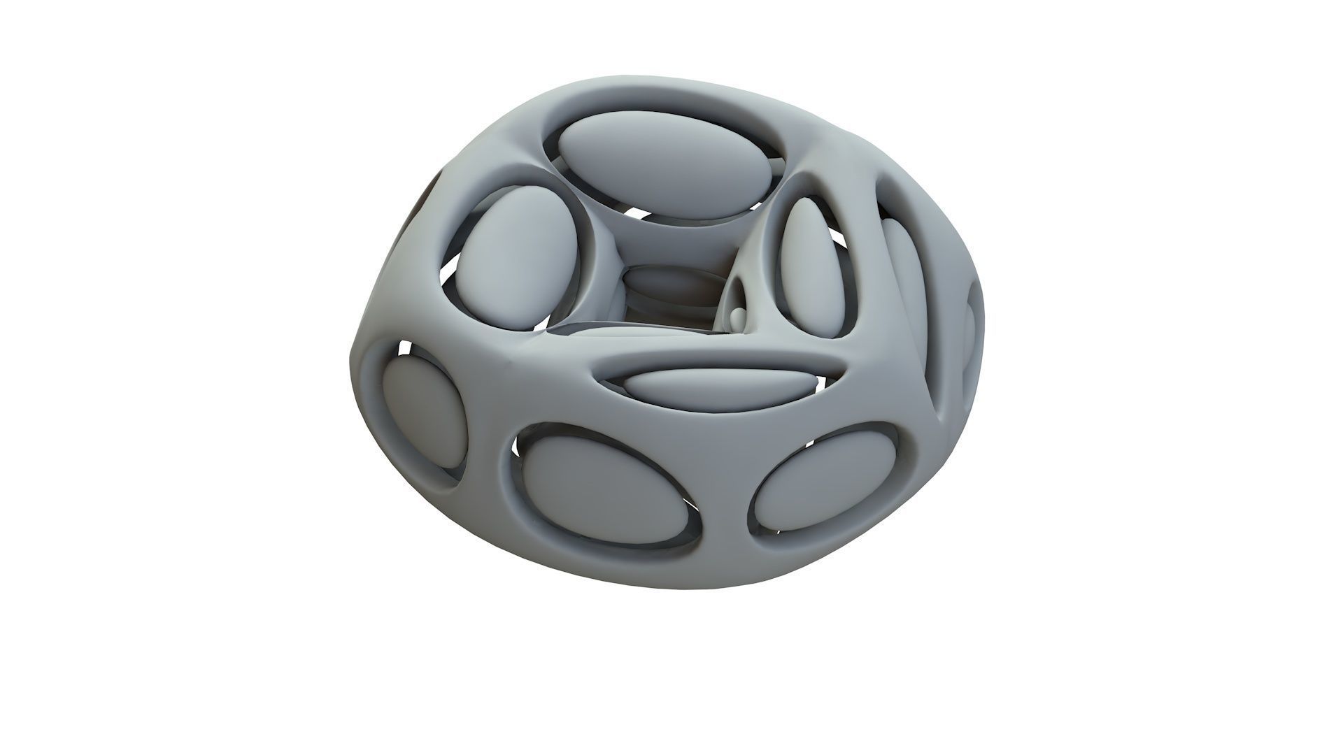 SciFi Cube Object No 66541 Low Poly Shape Low-poly 3D model_14