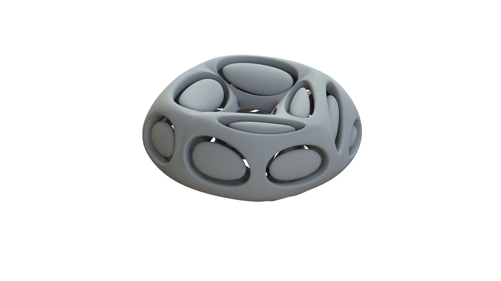 SciFi Cube Object No 66541 Low Poly Shape Low-poly 3D model_12