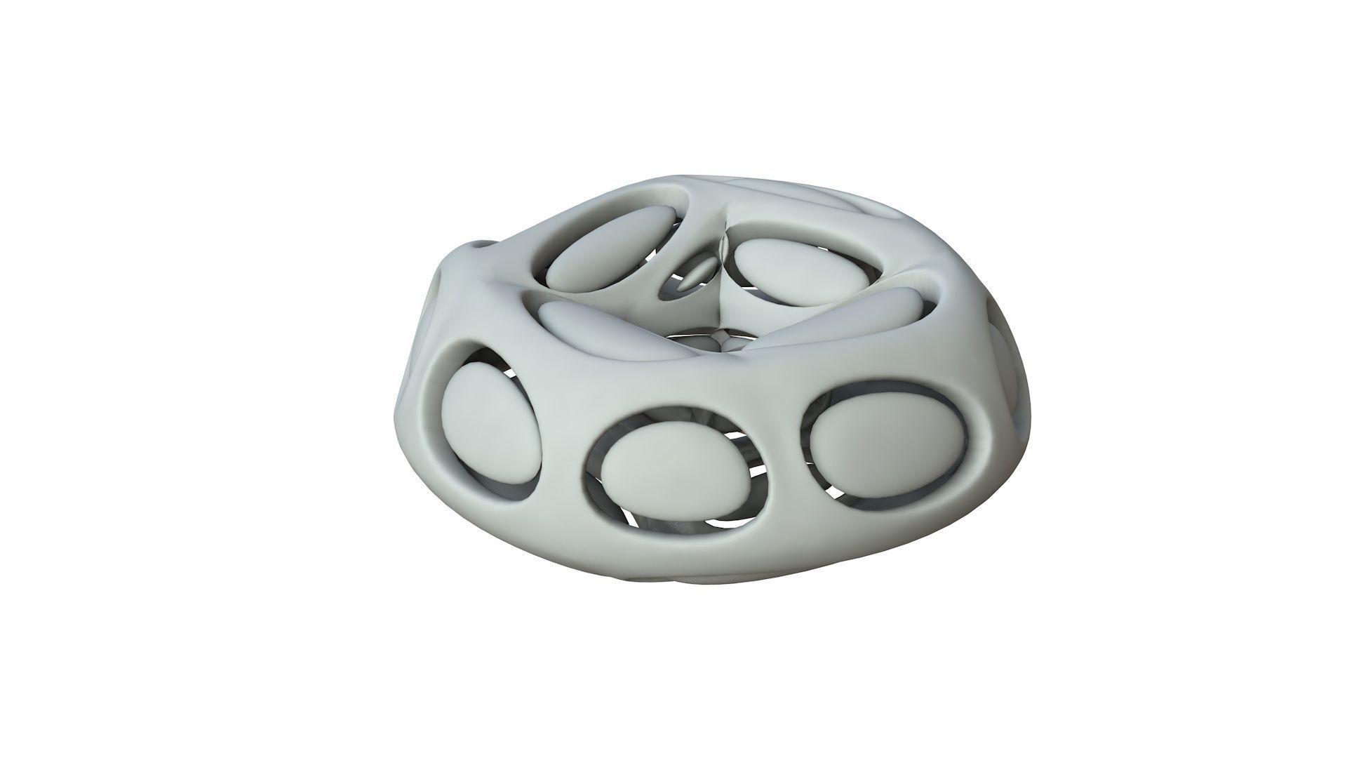 SciFi Cube Object No 66541 Low Poly Shape Low-poly 3D model_1