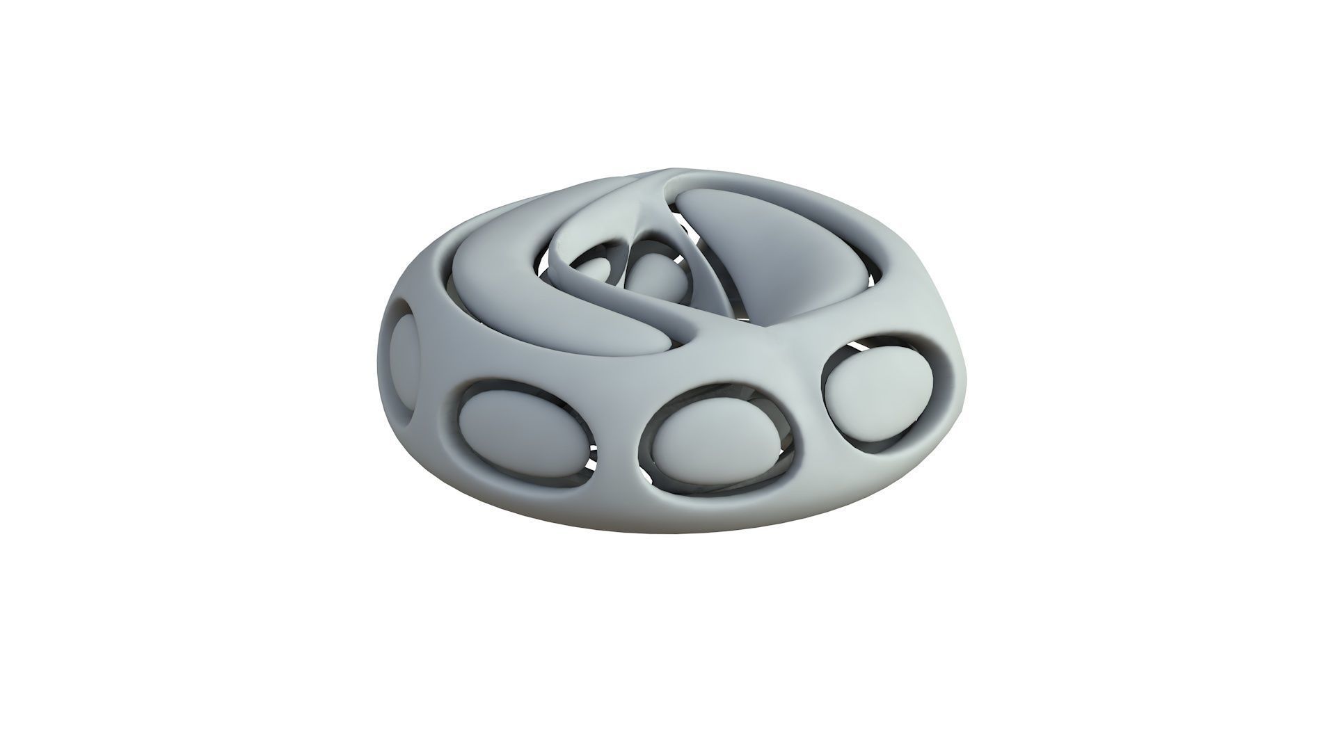 SciFi Cube Object No 66442 Low Poly Shape Low-poly 3D model_5