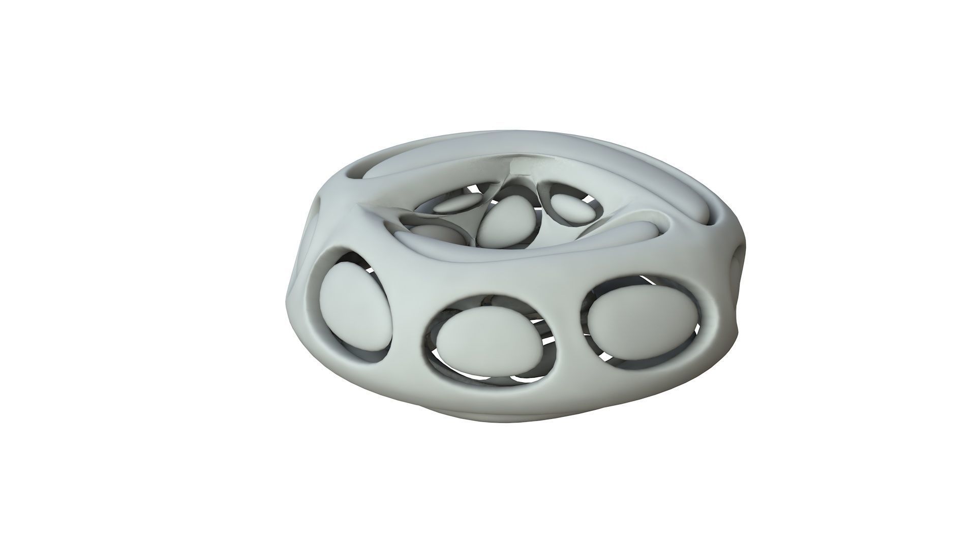 SciFi Cube Object No 66442 Low Poly Shape Low-poly 3D model_1