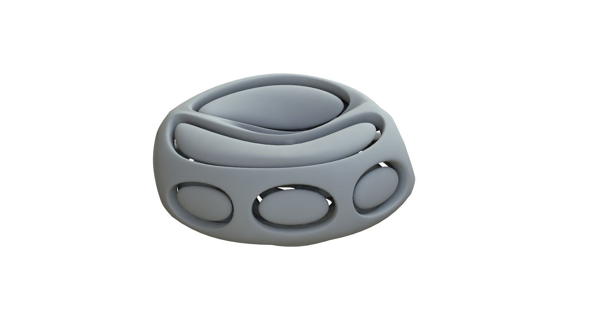 SciFi Cube Object No 66442 Low Poly Shape Low-poly 3D model_10