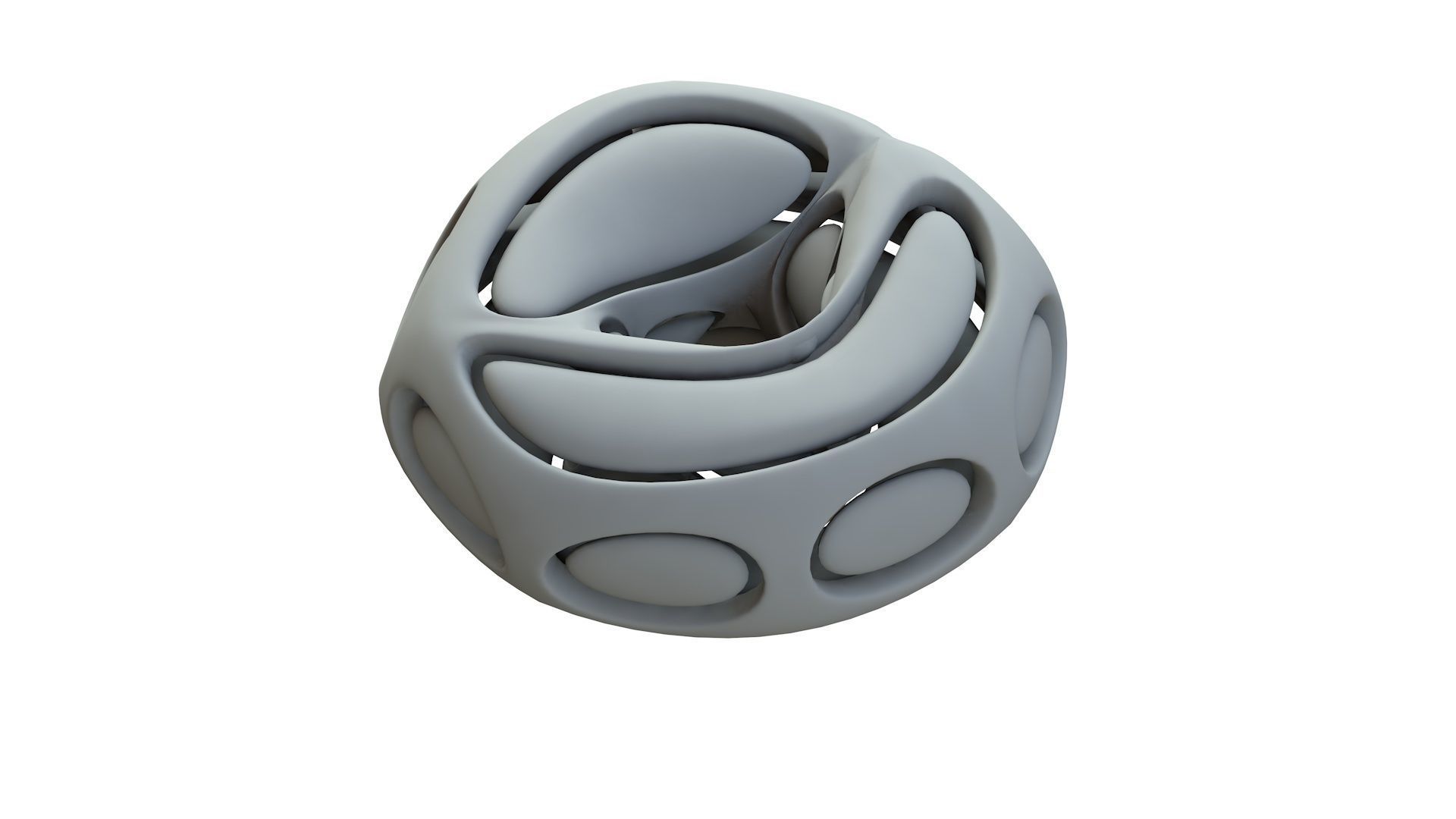 SciFi Cube Object No 66442 Low Poly Shape Low-poly 3D model_14