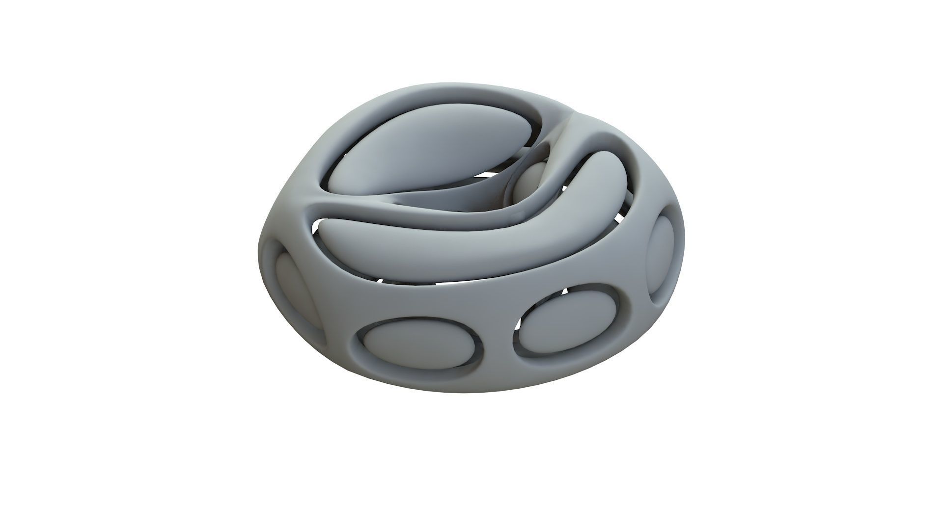 SciFi Cube Object No 66442 Low Poly Shape Low-poly 3D model_13