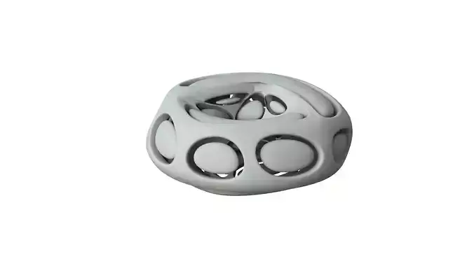 SciFi Cube Object No 66442 Low Poly Shape Low-poly 3D model