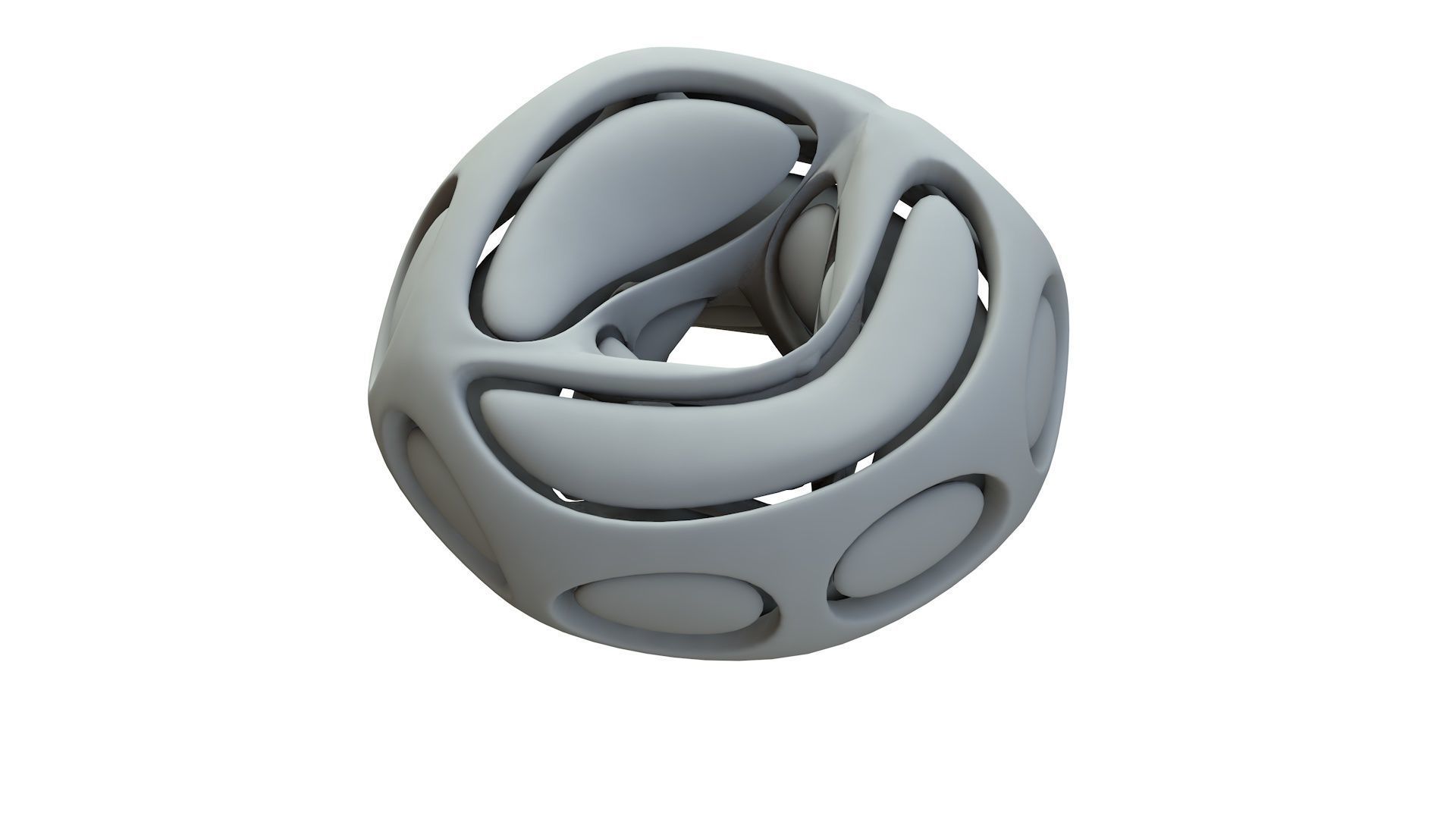 SciFi Cube Object No 66442 Low Poly Shape Low-poly 3D model_15