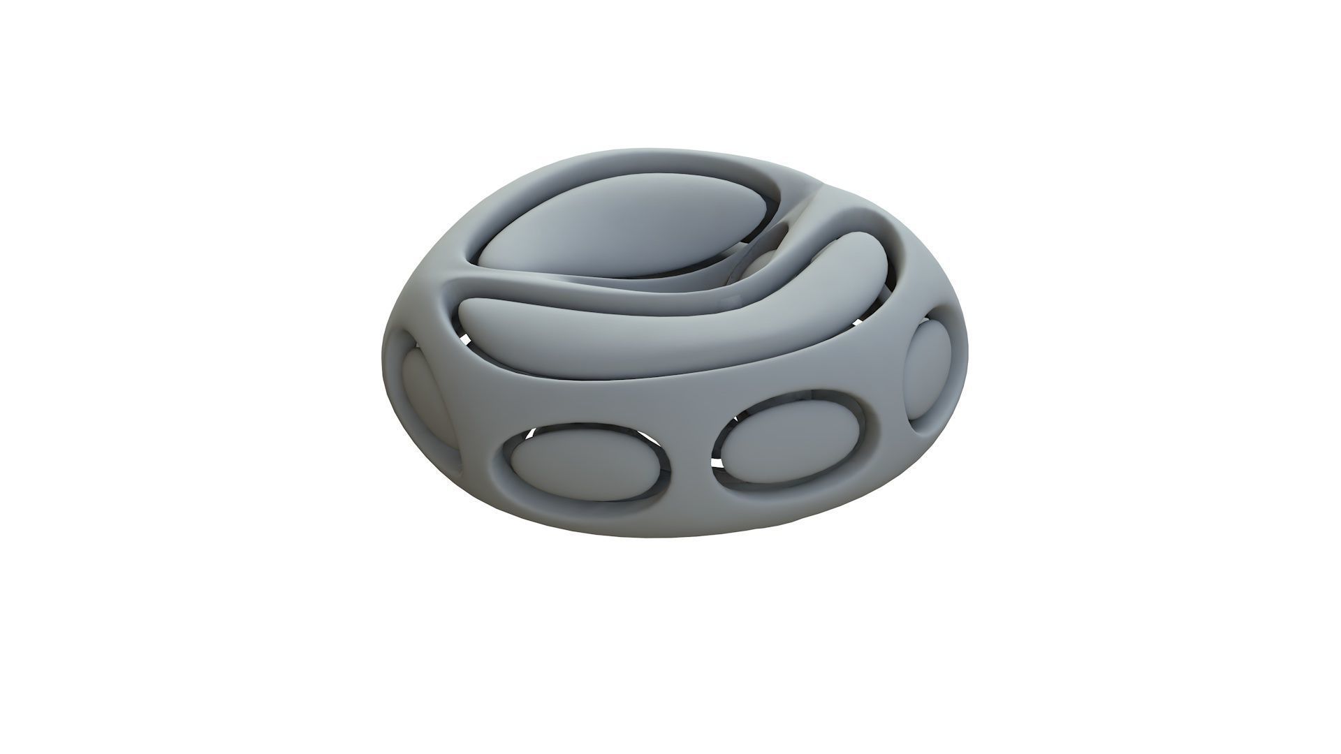 SciFi Cube Object No 66442 Low Poly Shape Low-poly 3D model_12