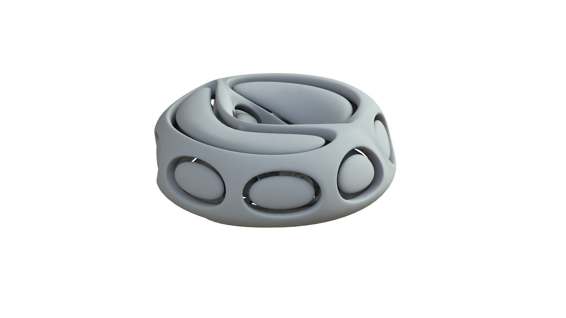 SciFi Cube Object No 66442 Low Poly Shape Low-poly 3D model_7