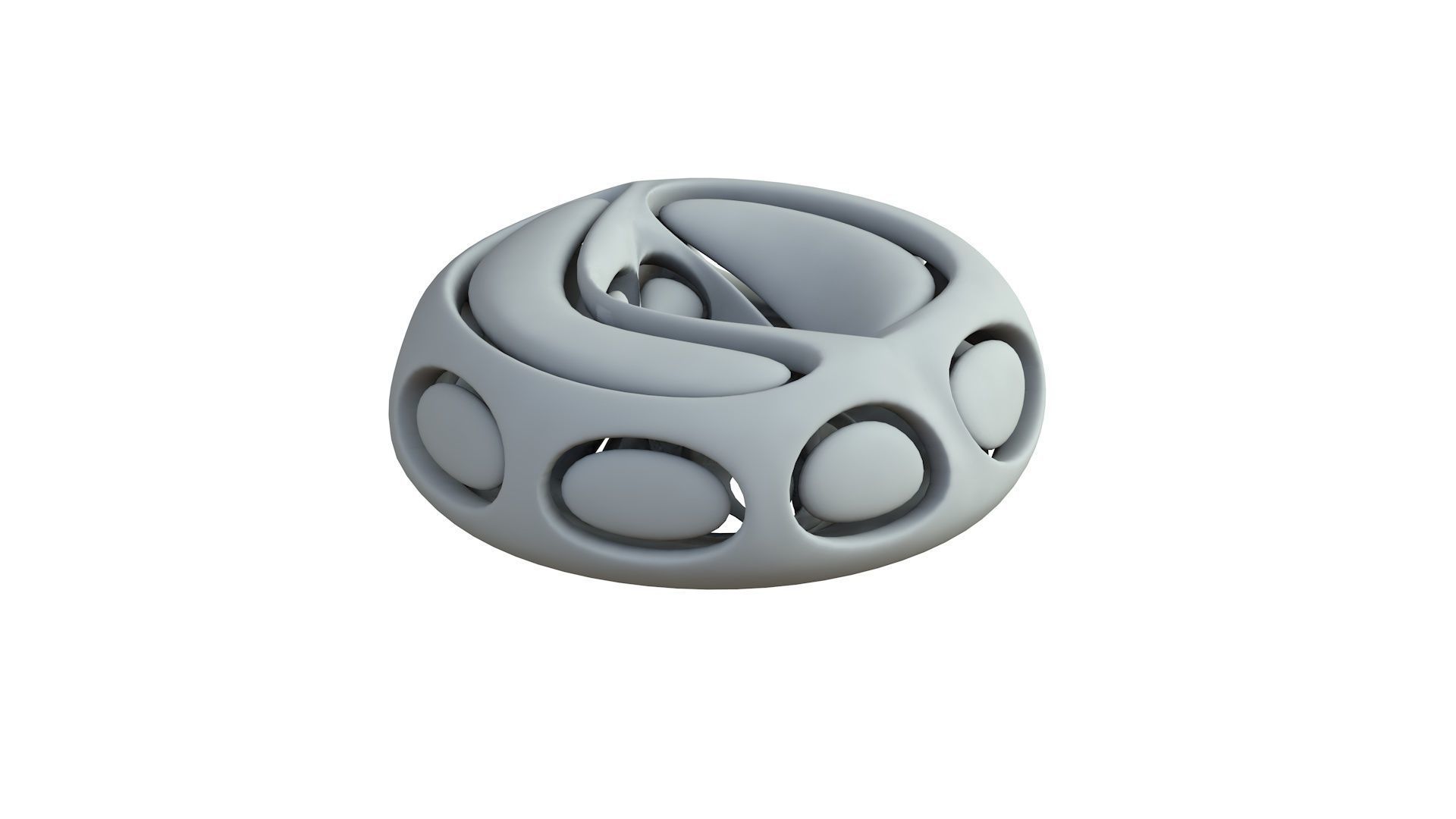 SciFi Cube Object No 66442 Low Poly Shape Low-poly 3D model_6