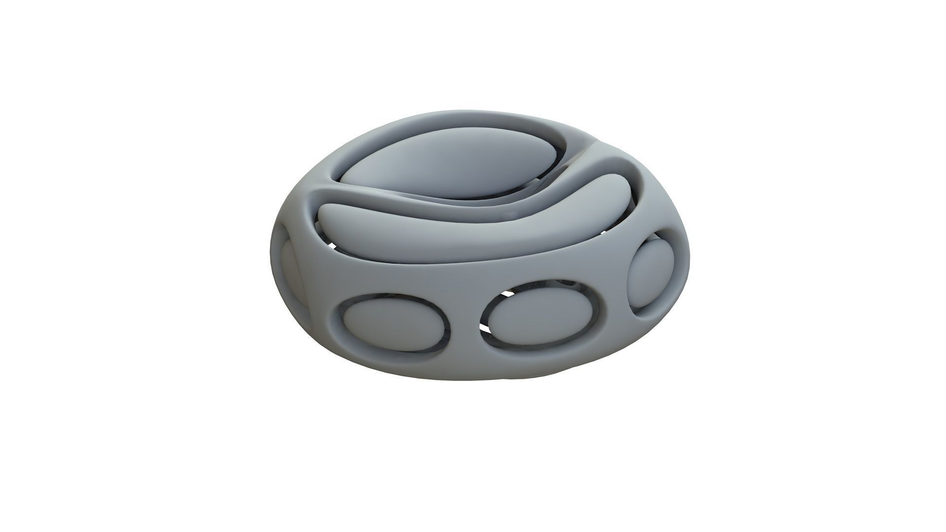 SciFi Cube Object No 66442 Low Poly Shape Low-poly 3D model_11