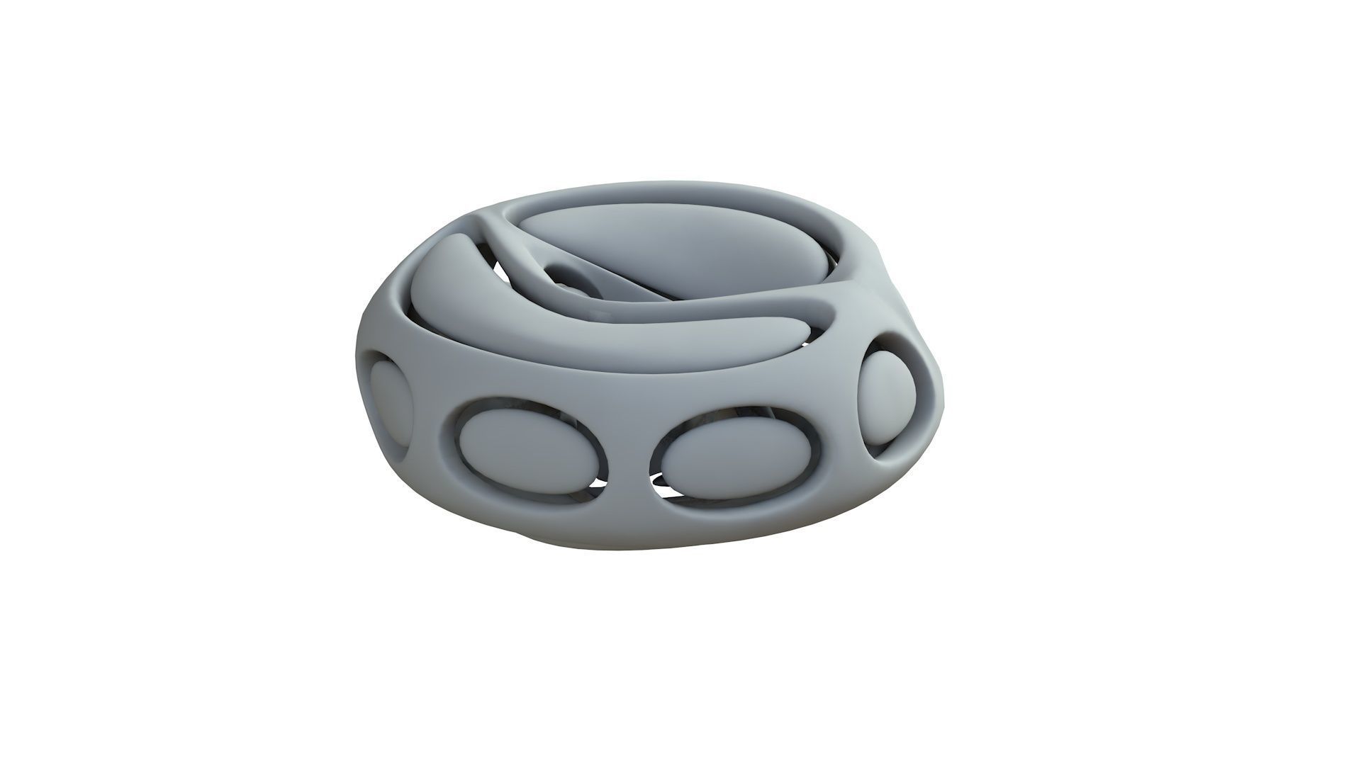 SciFi Cube Object No 66442 Low Poly Shape Low-poly 3D model_8