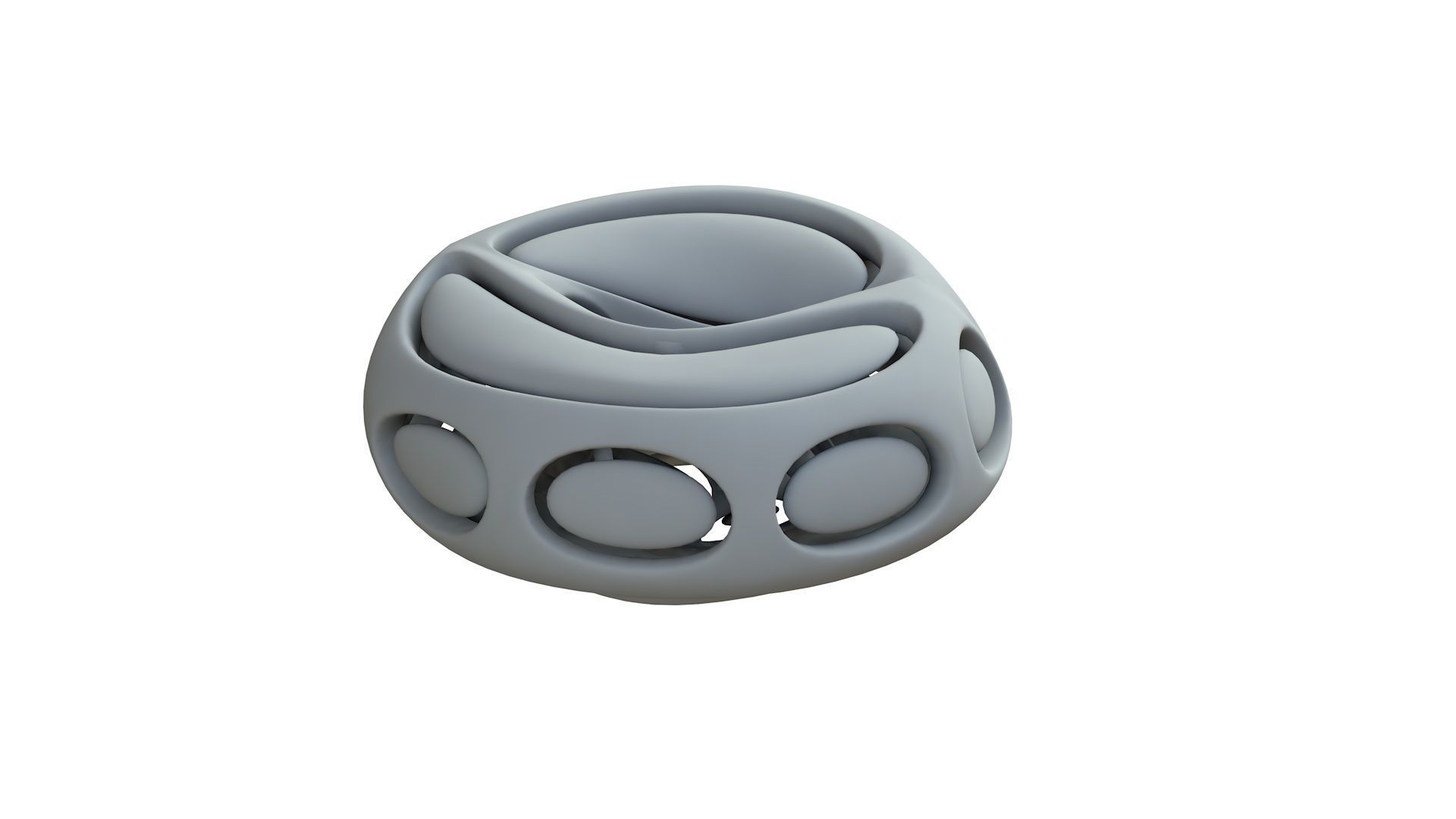 SciFi Cube Object No 66442 Low Poly Shape Low-poly 3D model_9