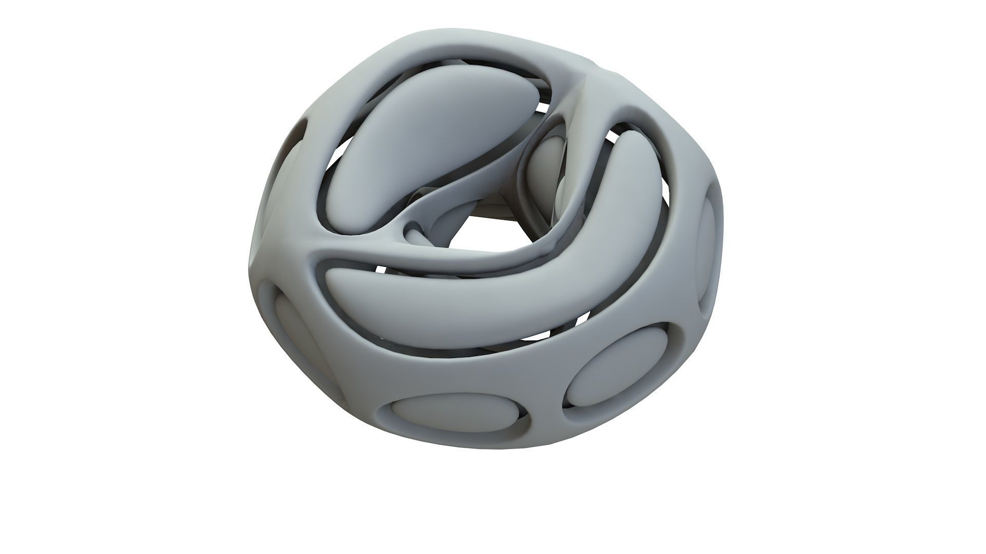 SciFi Cube Object No 66442 Low Poly Shape Low-poly 3D model_17