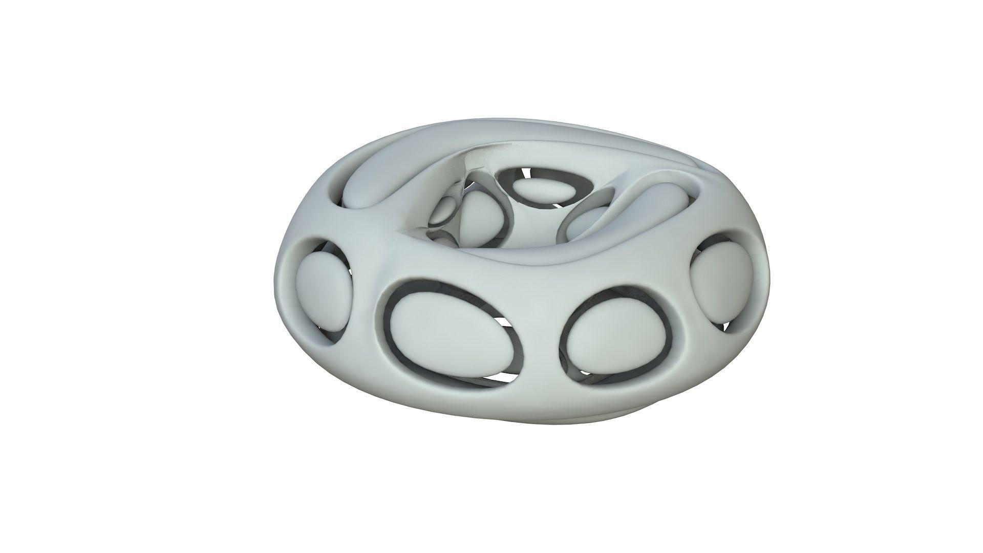 SciFi Cube Object No 66442 Low Poly Shape Low-poly 3D model_2