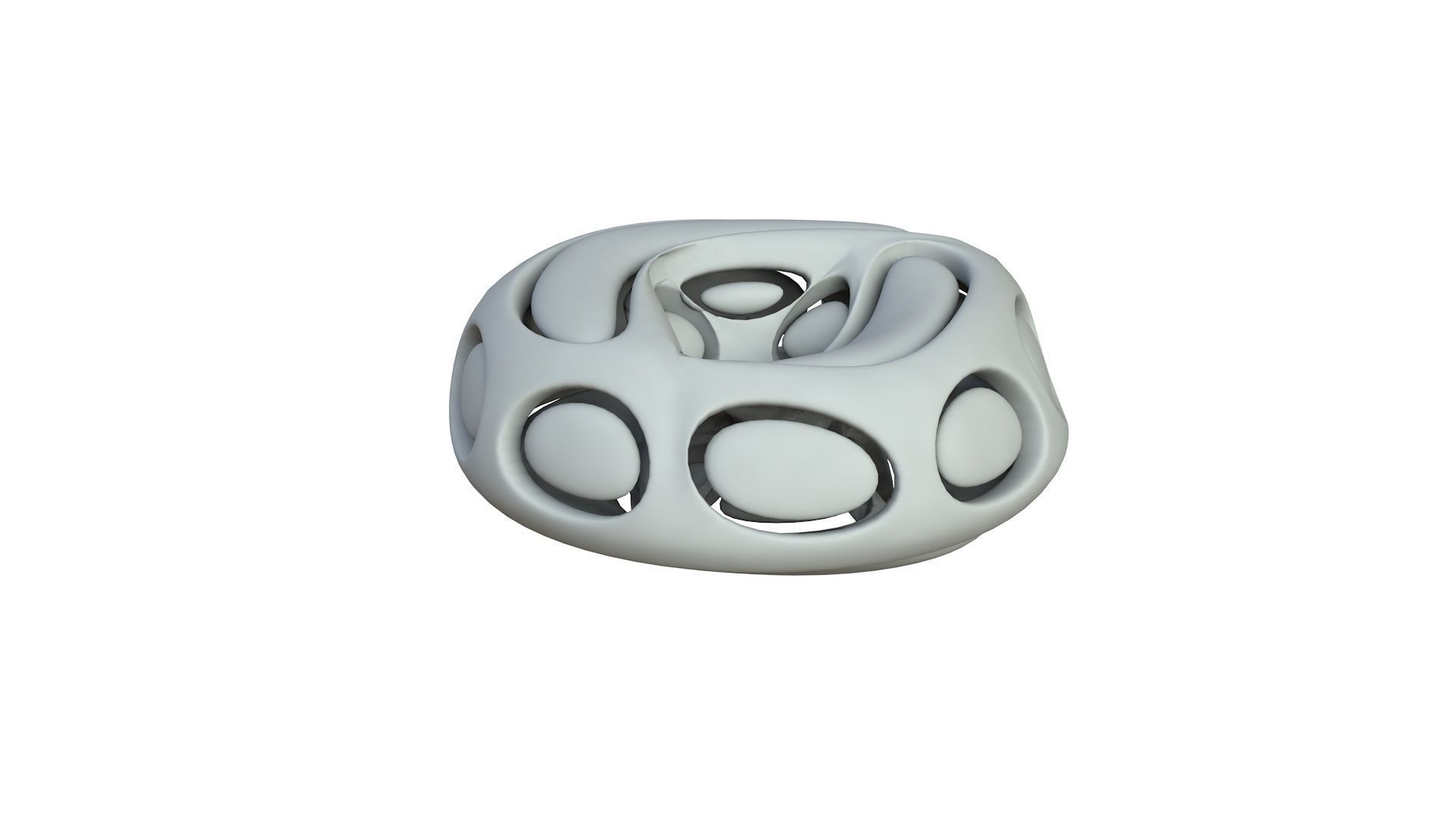 SciFi Cube Object No 66442 Low Poly Shape Low-poly 3D model_3