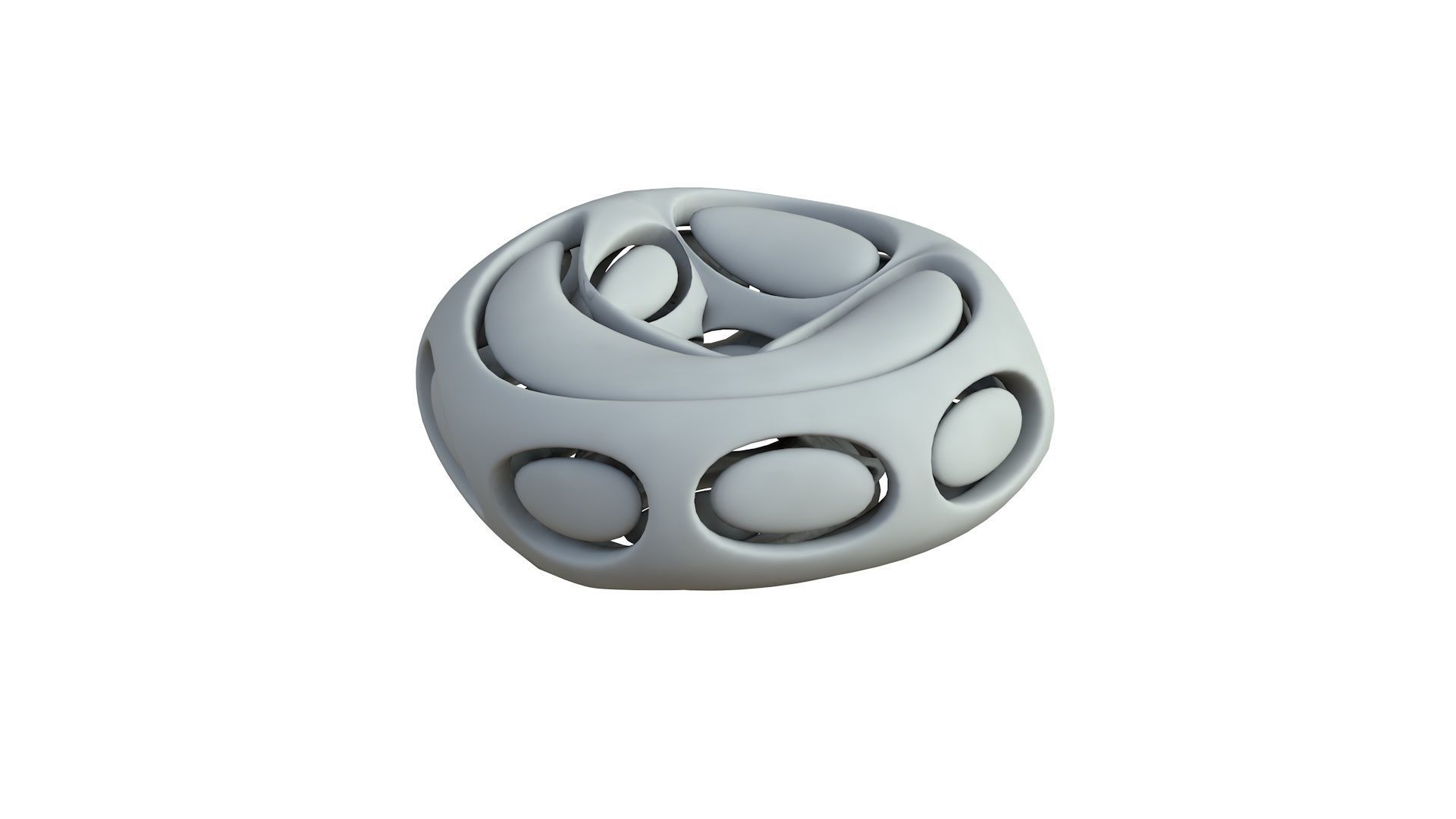 SciFi Cube Object No 66436 Low Poly Shape Low-poly 3D model_5