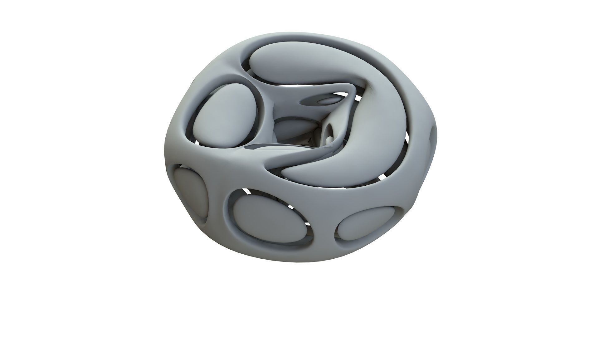 SciFi Cube Object No 66436 Low Poly Shape Low-poly 3D model_14