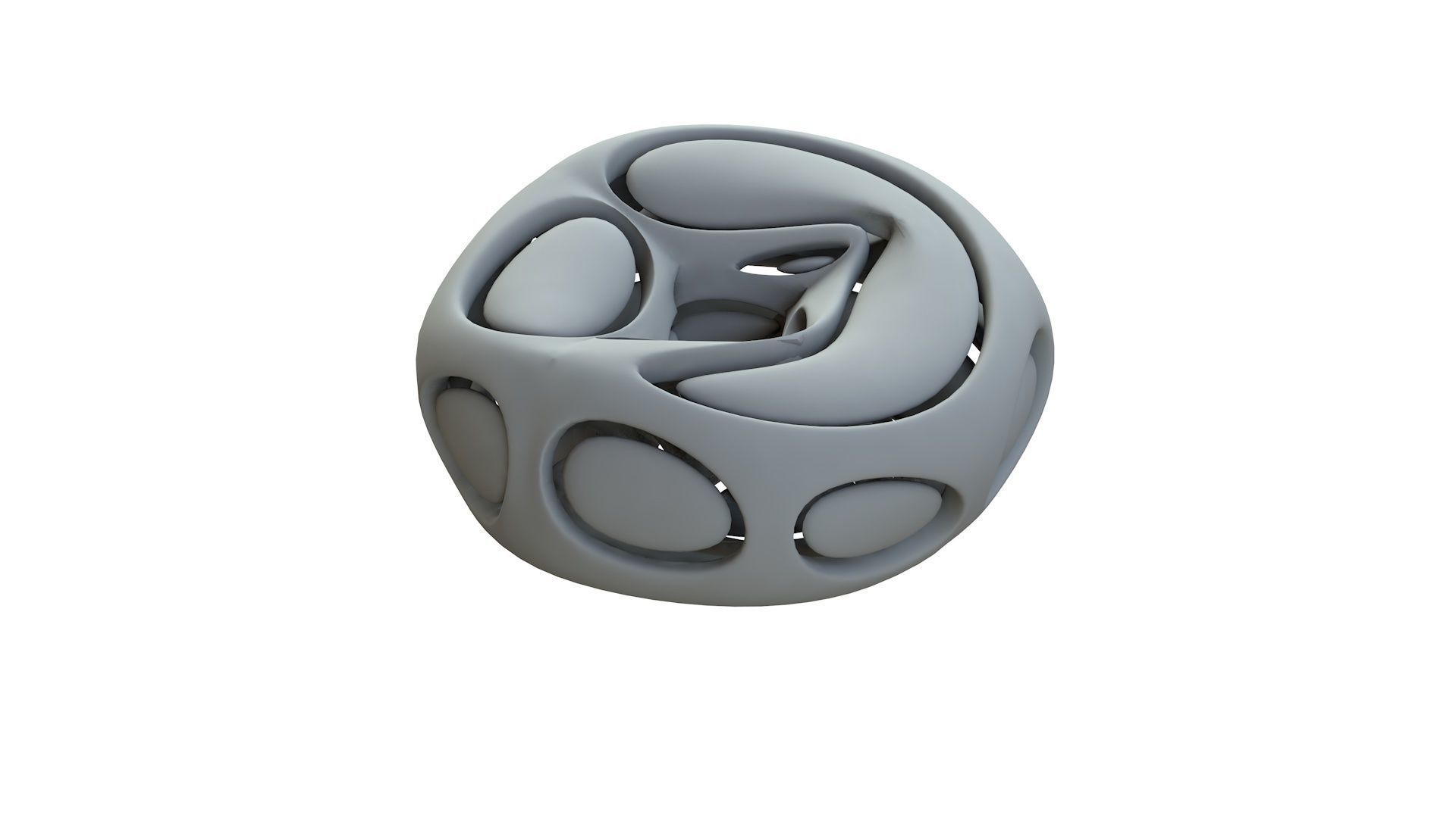 SciFi Cube Object No 66436 Low Poly Shape Low-poly 3D model_13