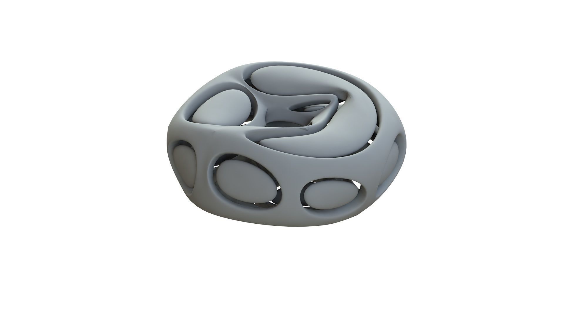 SciFi Cube Object No 66436 Low Poly Shape Low-poly 3D model_12