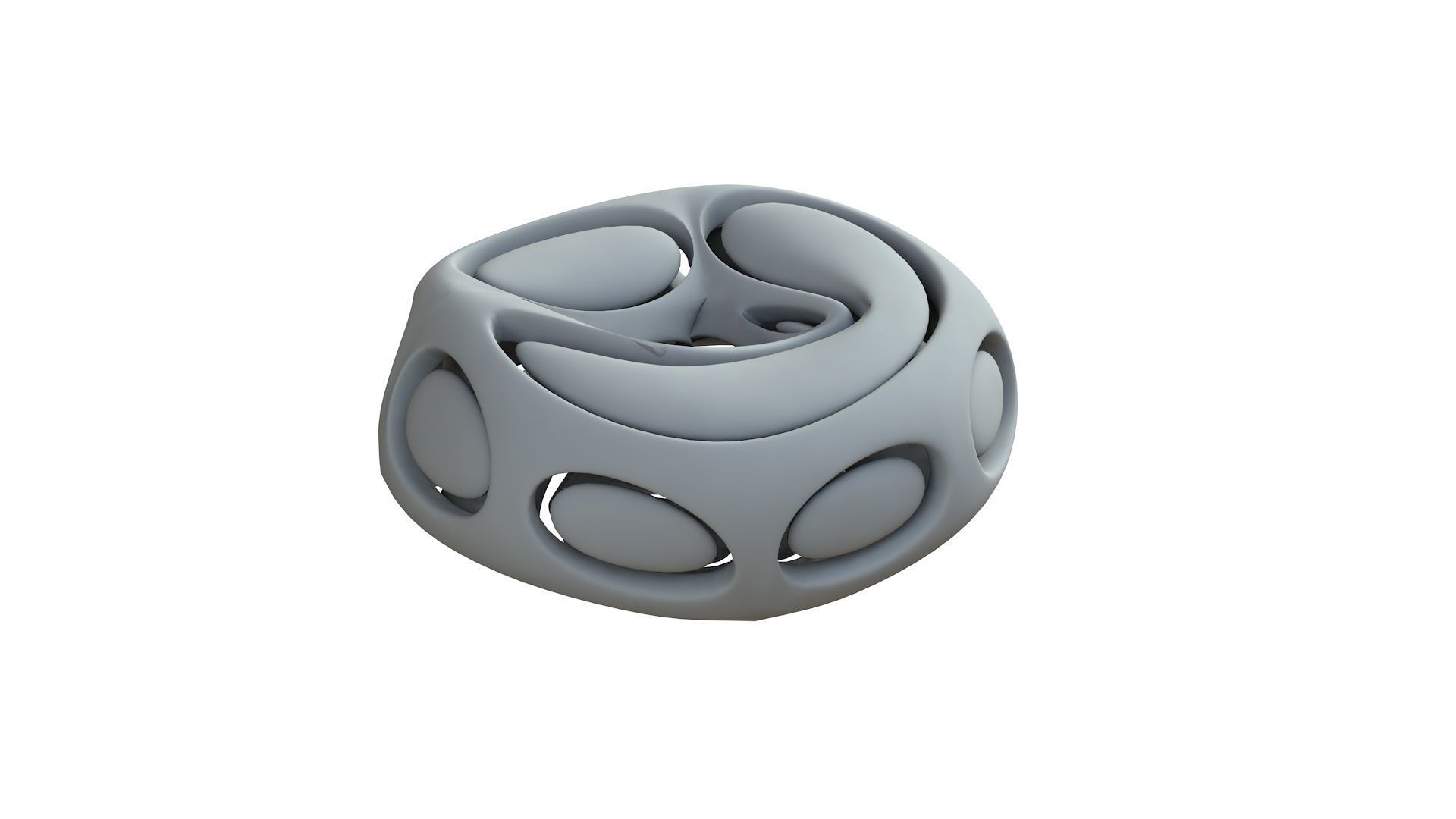 SciFi Cube Object No 66436 Low Poly Shape Low-poly 3D model_9