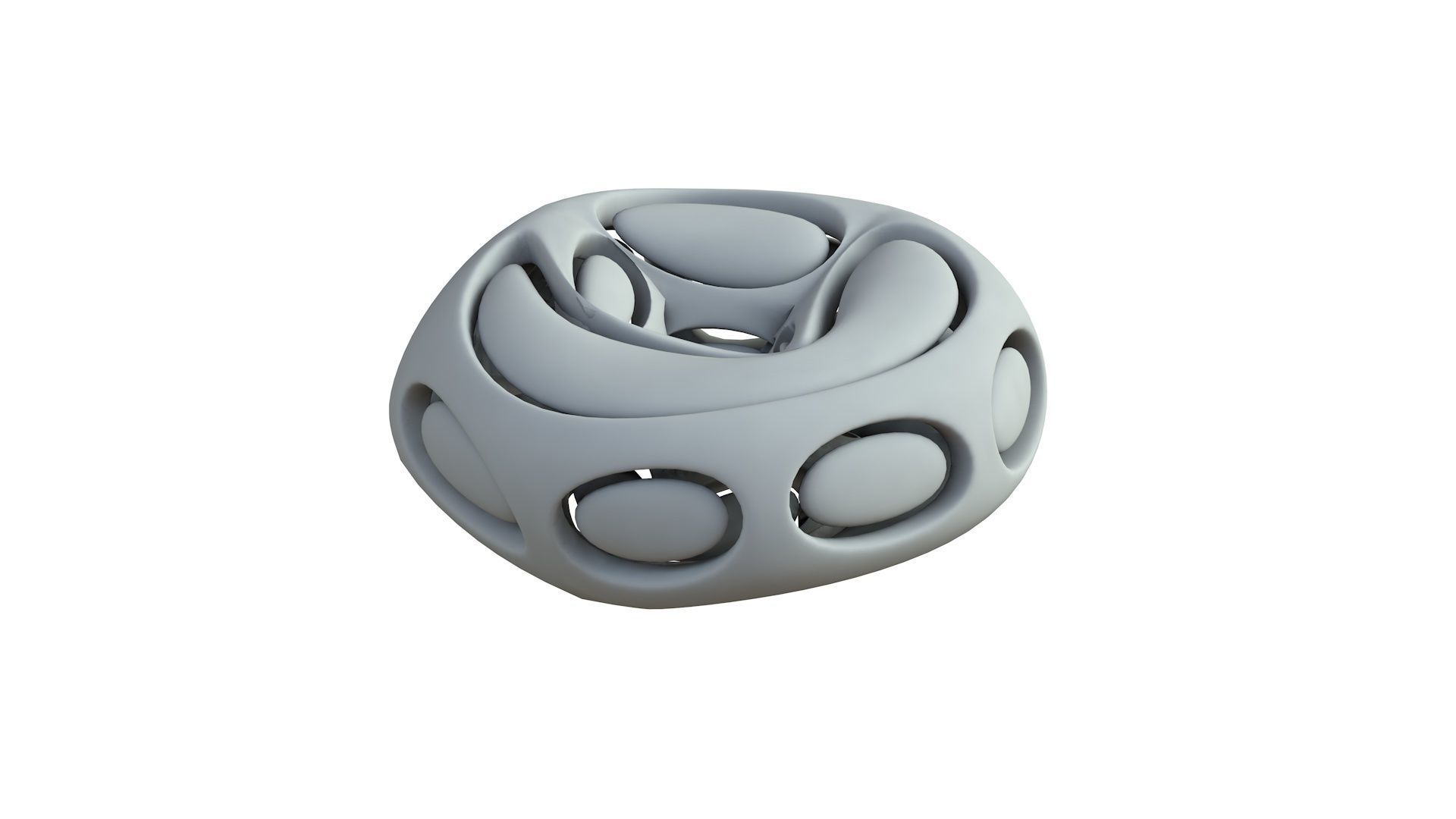 SciFi Cube Object No 66436 Low Poly Shape Low-poly 3D model_6