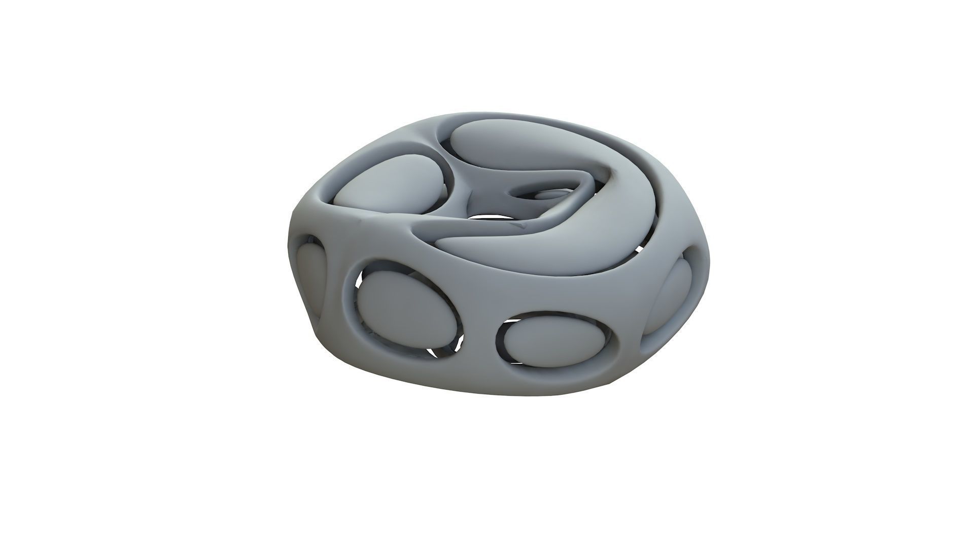 SciFi Cube Object No 66436 Low Poly Shape Low-poly 3D model_11