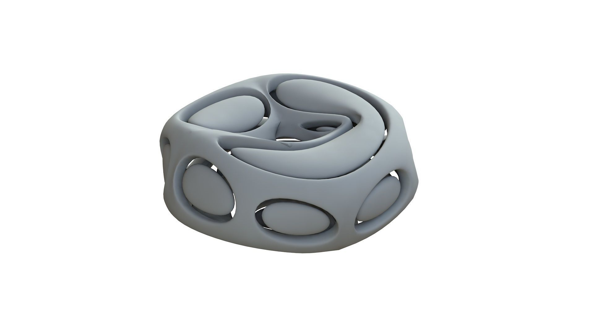 SciFi Cube Object No 66436 Low Poly Shape Low-poly 3D model_10