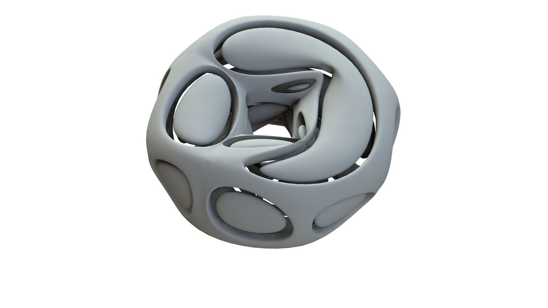 SciFi Cube Object No 66436 Low Poly Shape Low-poly 3D model_15