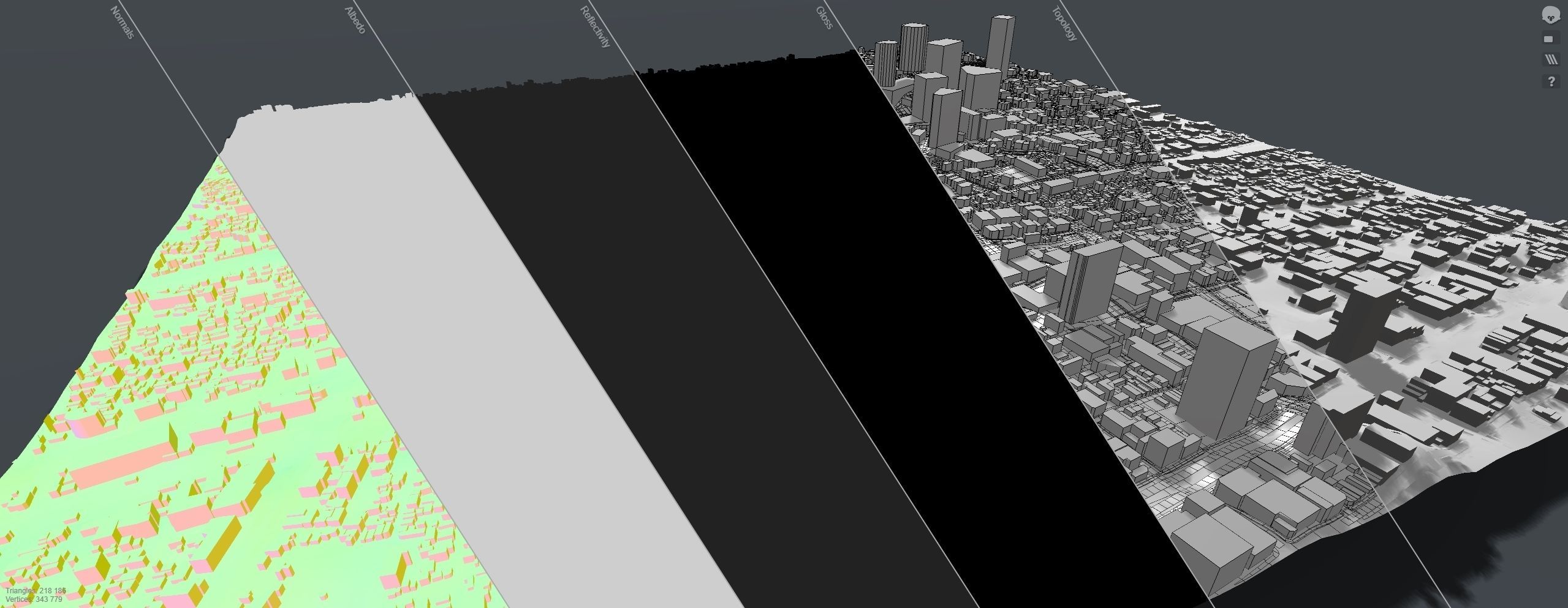 Cityscape Shanghai China fragment city 3D model_16