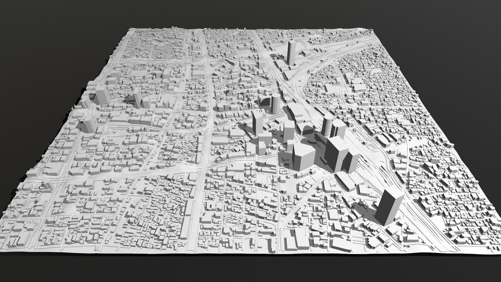 Cityscape Shanghai China fragment city 3D model_10