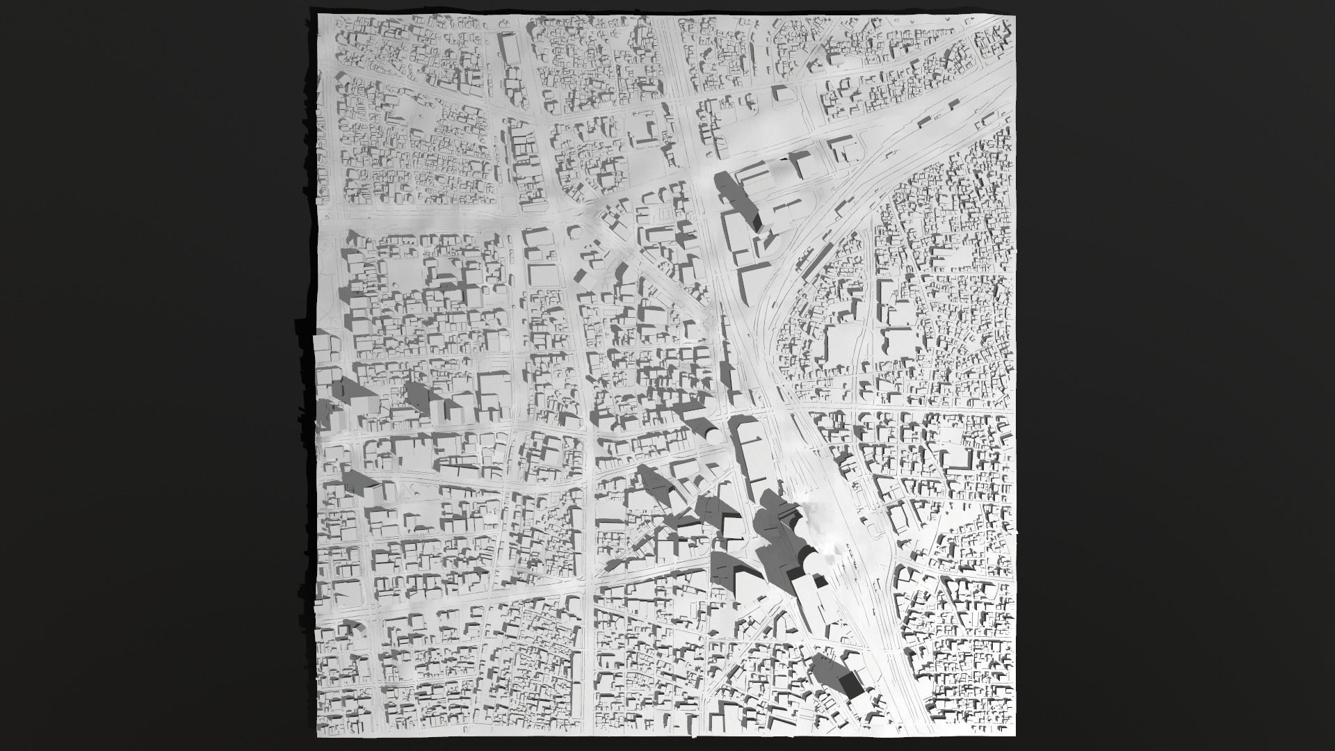 Cityscape Shanghai China fragment city 3D model_11