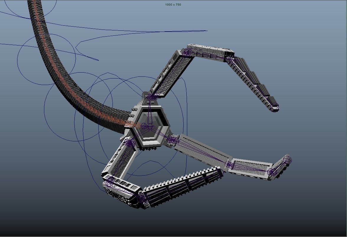 Robot Claw - RIGGED 3D model_6