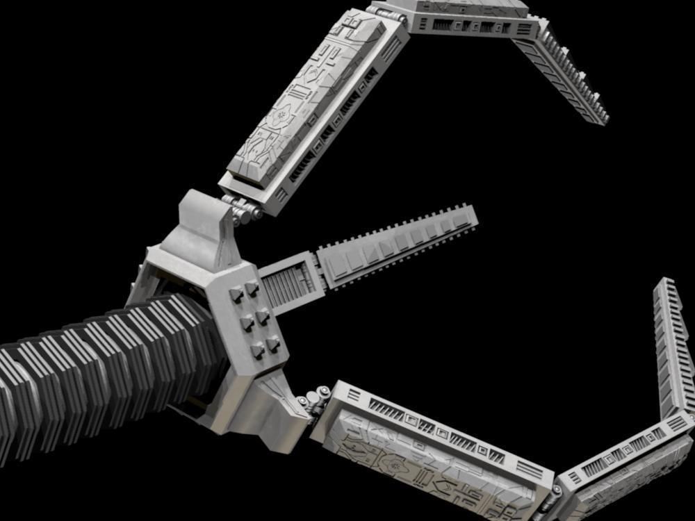 Robot Claw - RIGGED 3D model_5