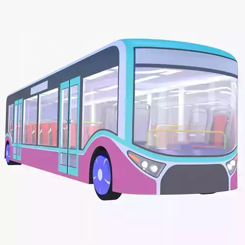 Autonomous city bus concept 2023 3D model