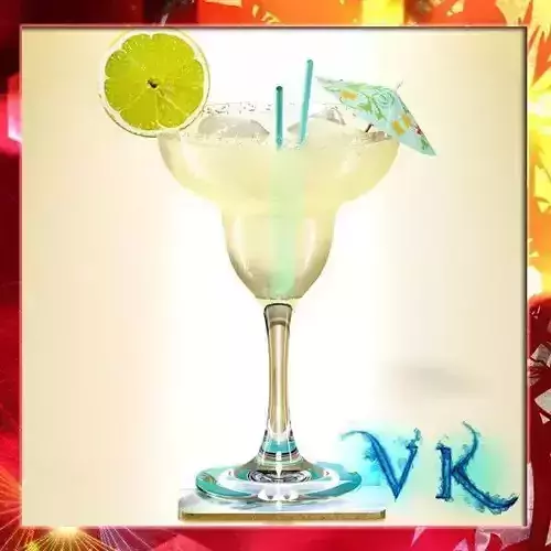 Margarita Cocktail - High Detailed 3D model