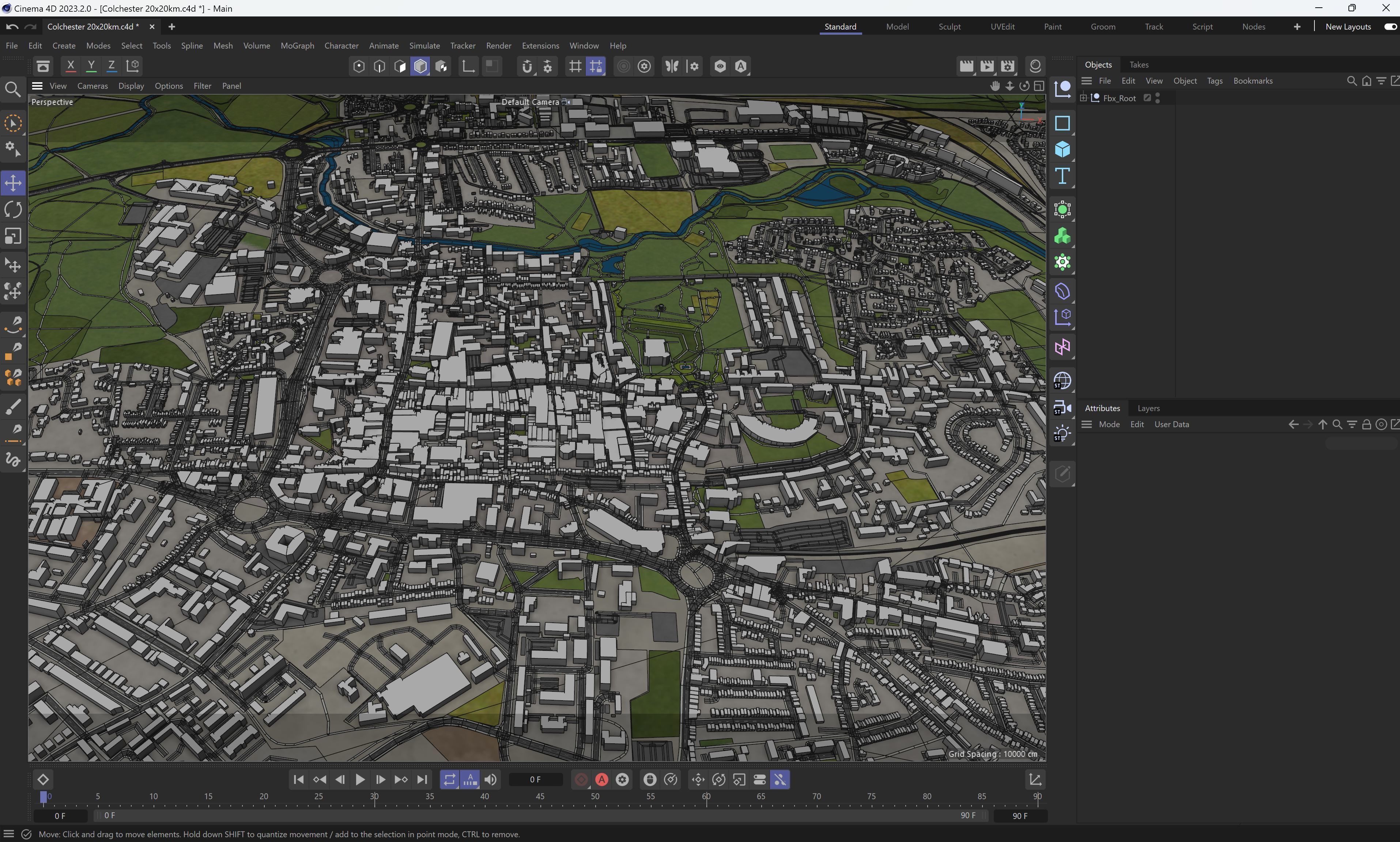 Colchester - 3D City Model Low-poly 3D model_6