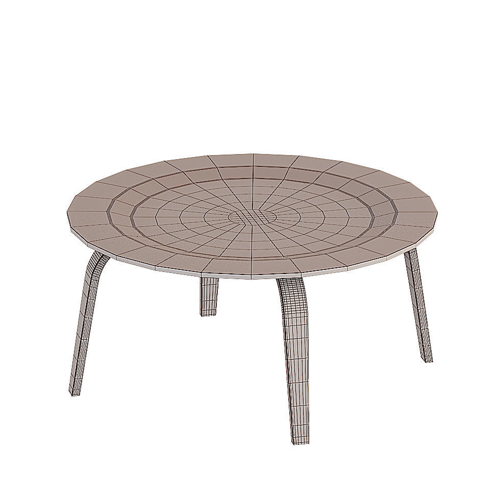 Coffee Table James Plywood 3D model_3