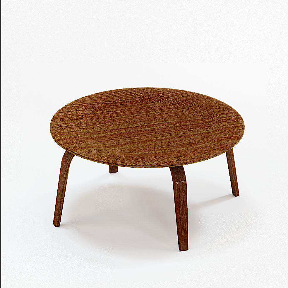 Coffee Table James Plywood 3D model_2