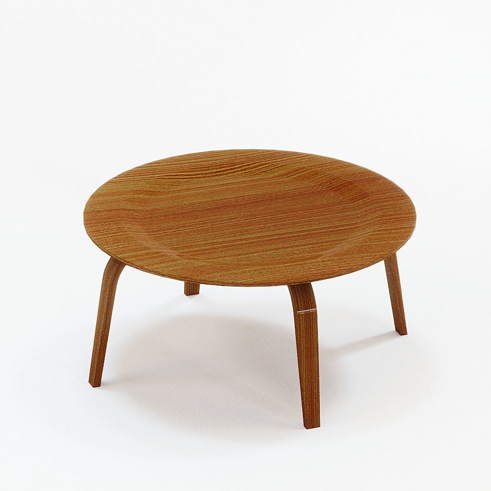 Coffee Table James Plywood 3D model_1