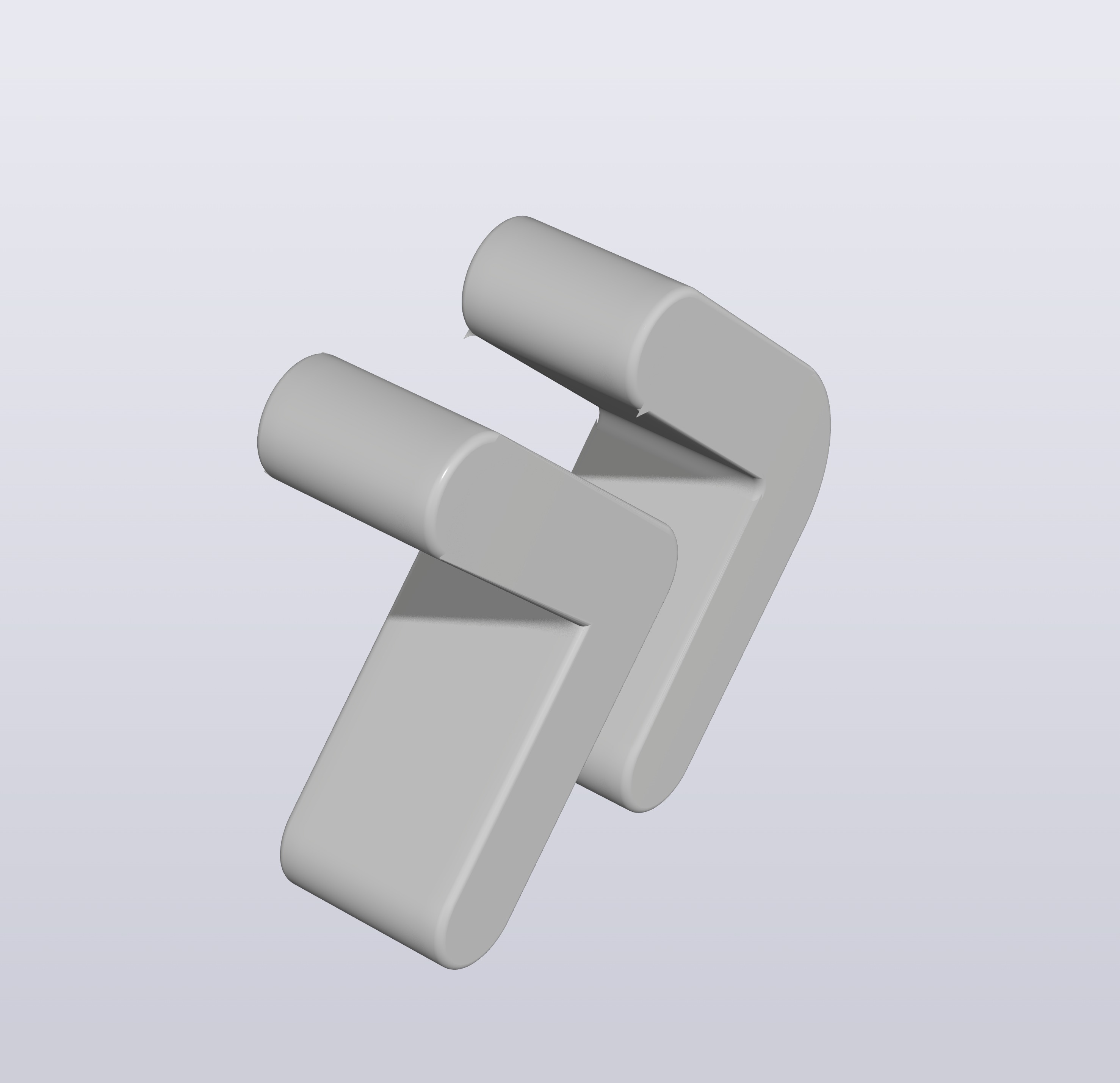 Double Arrow Shape Low Poly Low-poly 3D model_1